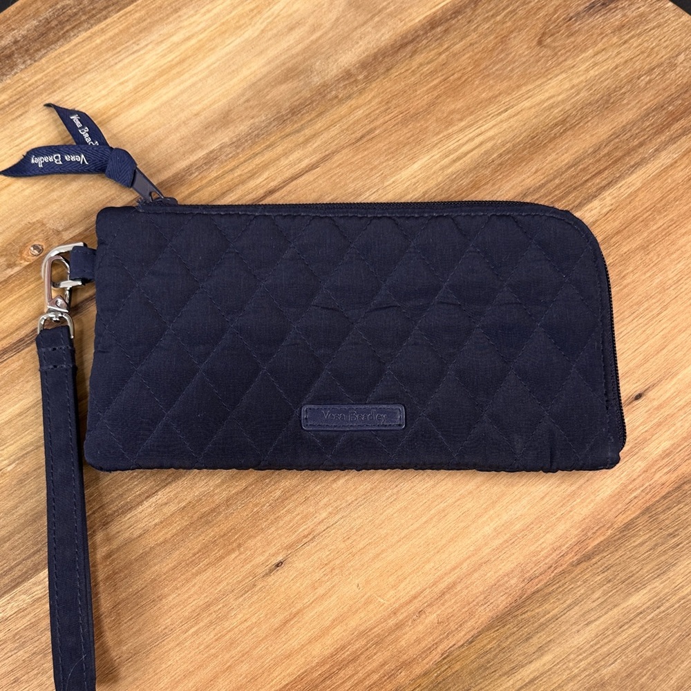 Vera Bradley Classic Navy Tech Phone Wristlet